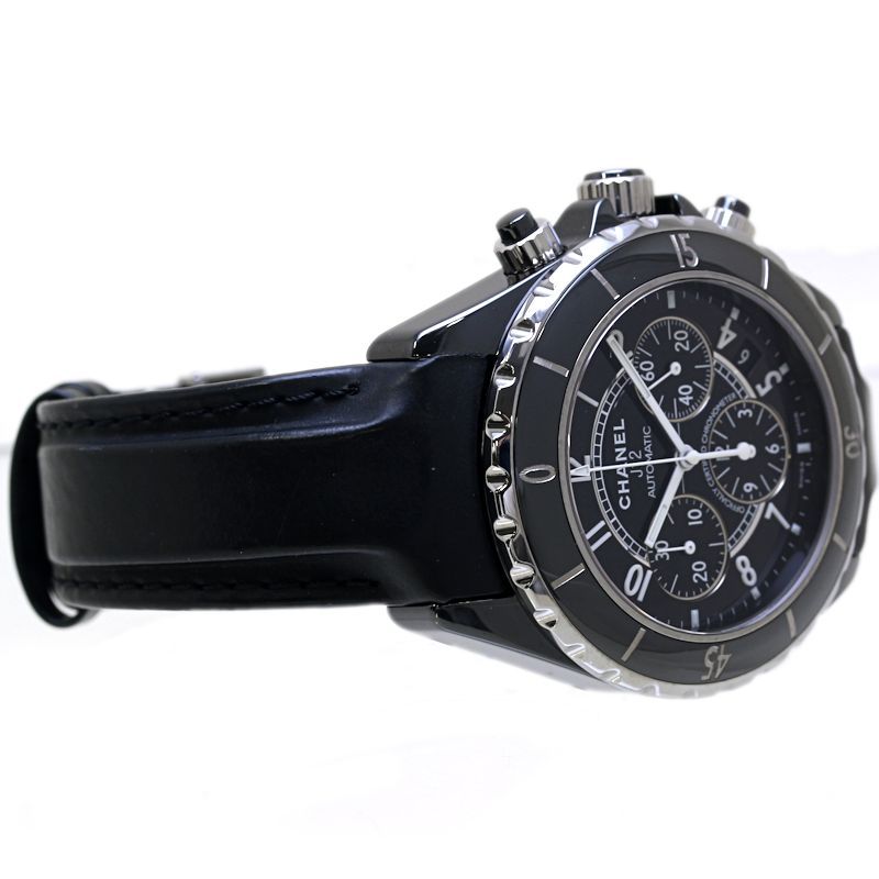 CHANEL シャネル J12 クロノグラフ デイト H0938【中古】腕時計 メンズ