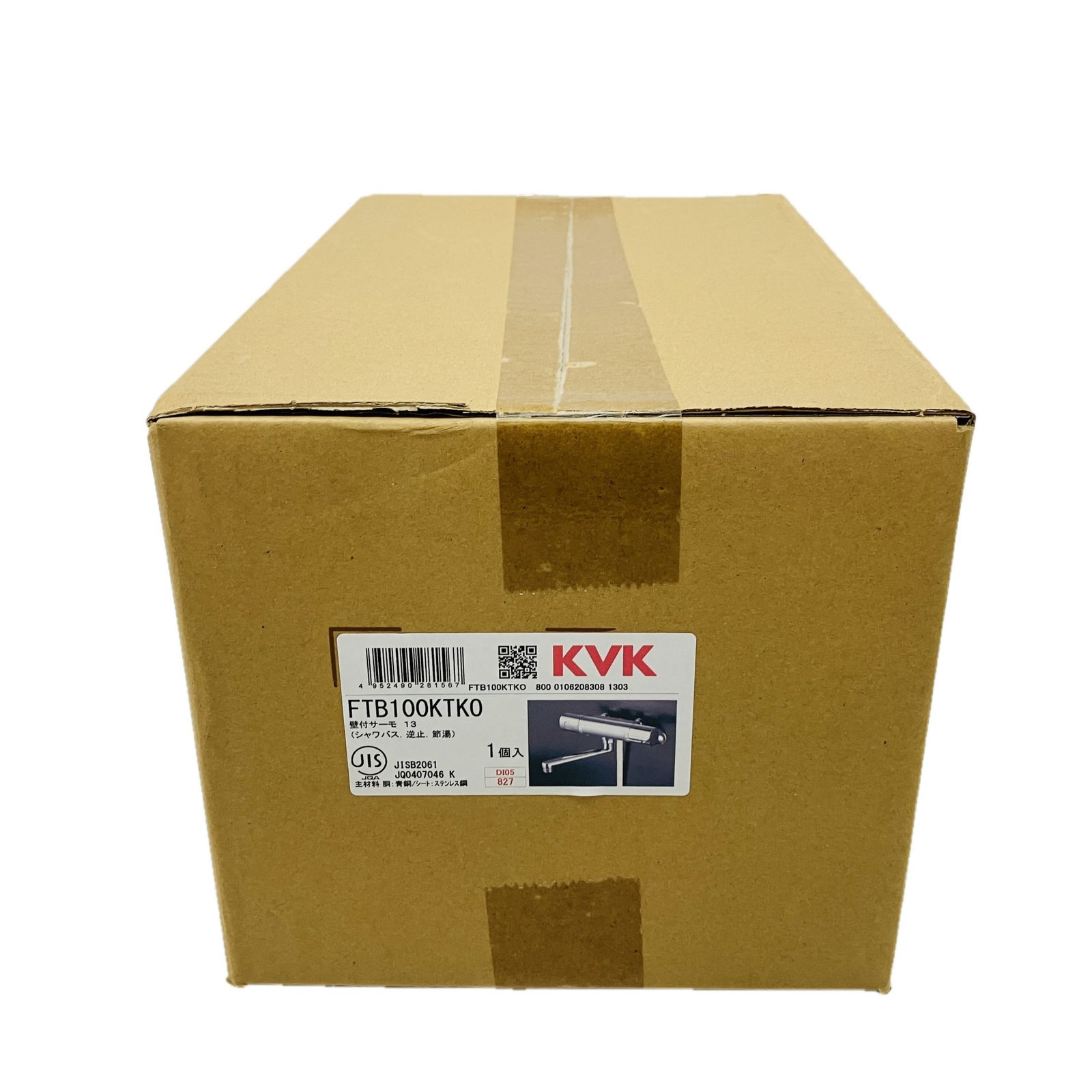 KVK FTB100KTKO 壁付サーモ13 サーモスタット式 シャワー 混合栓 C10600526