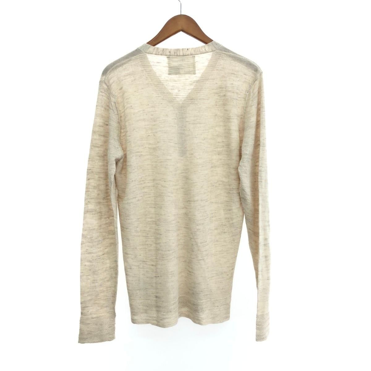 DIESEL ディーゼル ヘンリーネックニットソー サイズ:L ベージュ