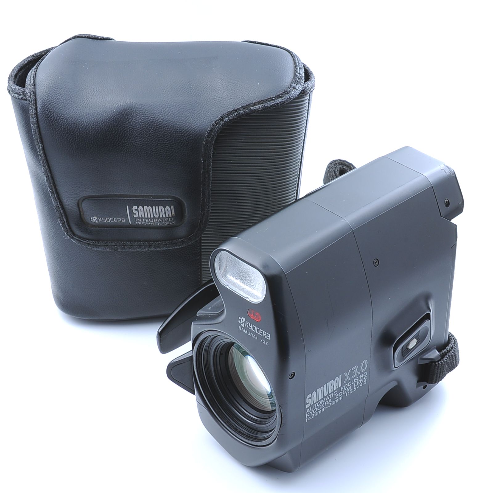Kyocera SAMURAI X3.0 ハーフサイズ フィルムカメラ 動作 済み ソフトケース付き 505059