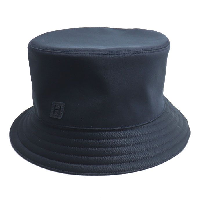 HERMES エルメス フレッドHカット バケットハット ハット ネイビー 61 ユニセックス