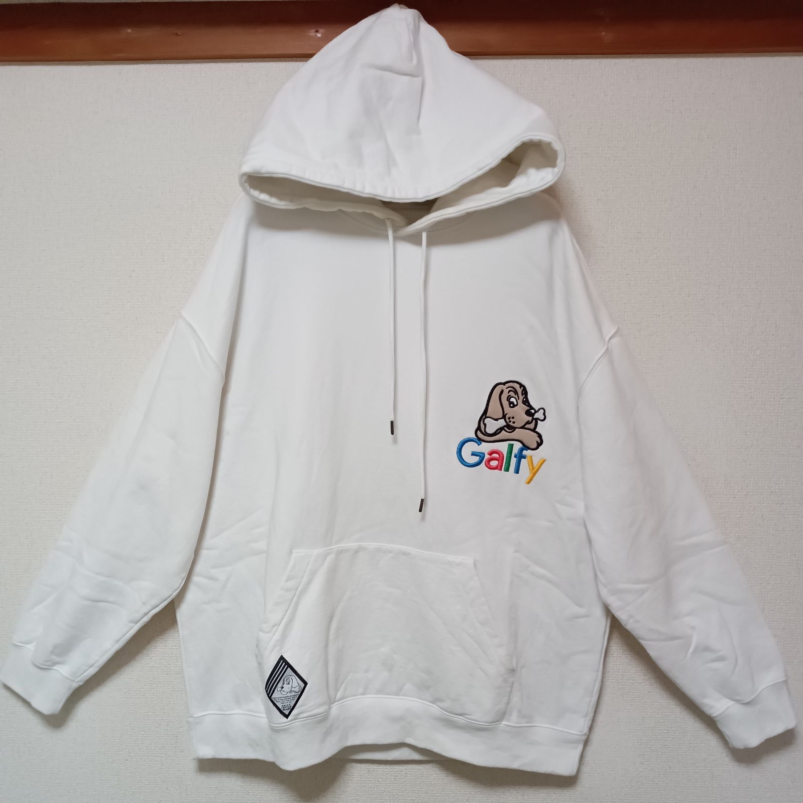 ガルフィージップパーカー ガルフィー パーカー 白 GALFY ピカピカ