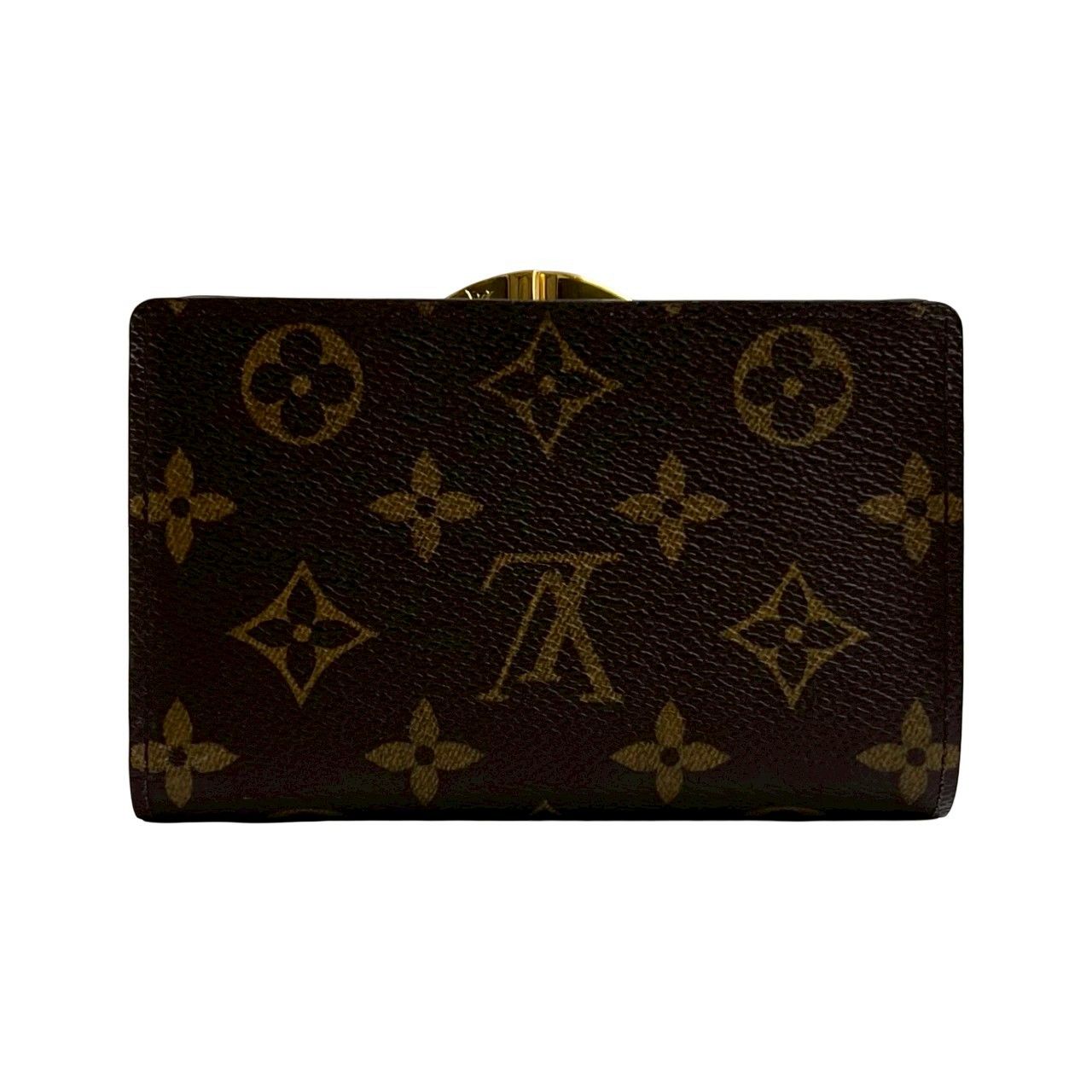 LOUIS VUITTON ルイヴィトン ポルトフォイユ ヴィエノワ モノグラム レザー 本革 二つ折り 財布 ミニ ウォレット ブラウン 26589