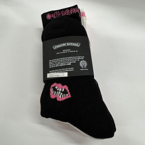 CHROME HEARTS×MATTYBOY クロムハーツ×マッティボーイ SOCKS 3Pack Socks 3パック ソックス 靴下 M