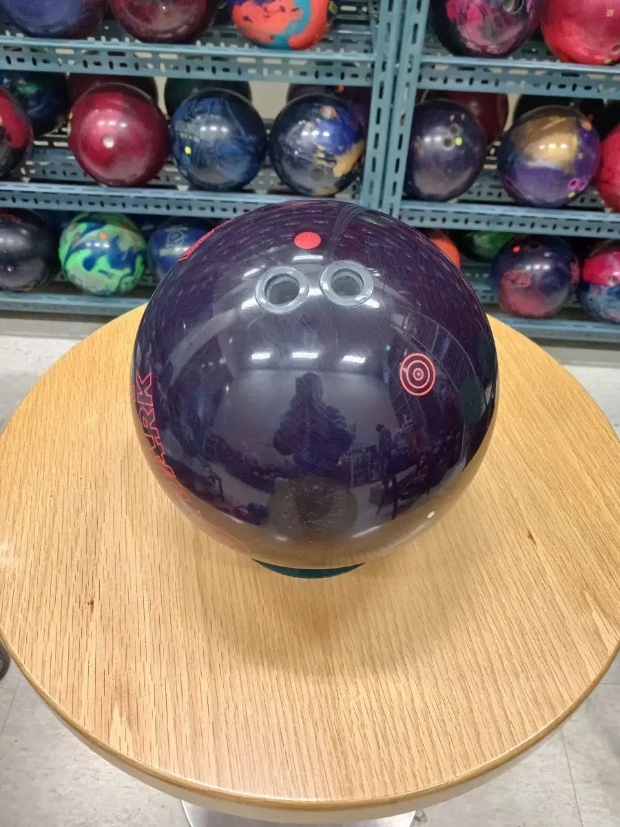 ボーリングボール 復元完 15 p ツーフィンガー ピボット DARK