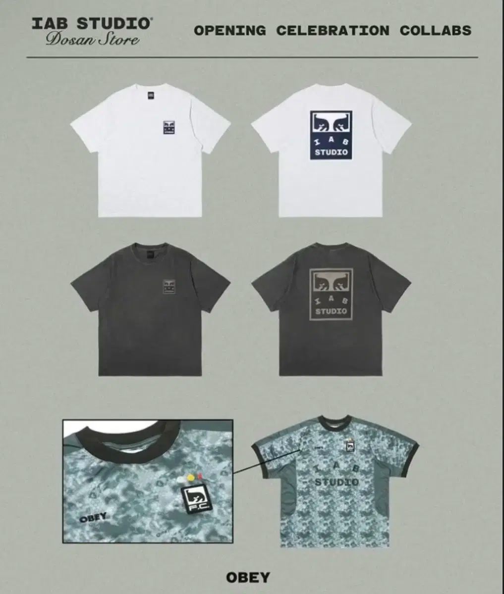 IAB Studio アイエプスタジオ × OBEY オベイ ドサン エクスクルーシブ 商品