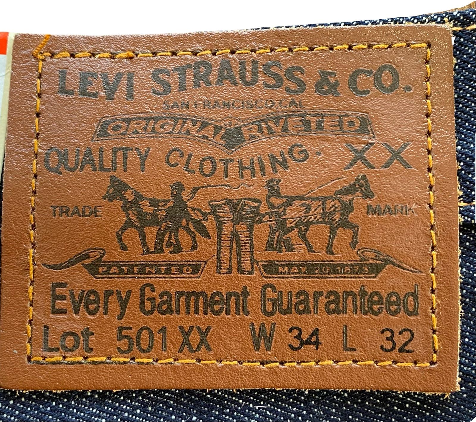 新品 Levi's リーバイス 501xx BIGE 復刻 501-4589 メキシコ製 赤耳