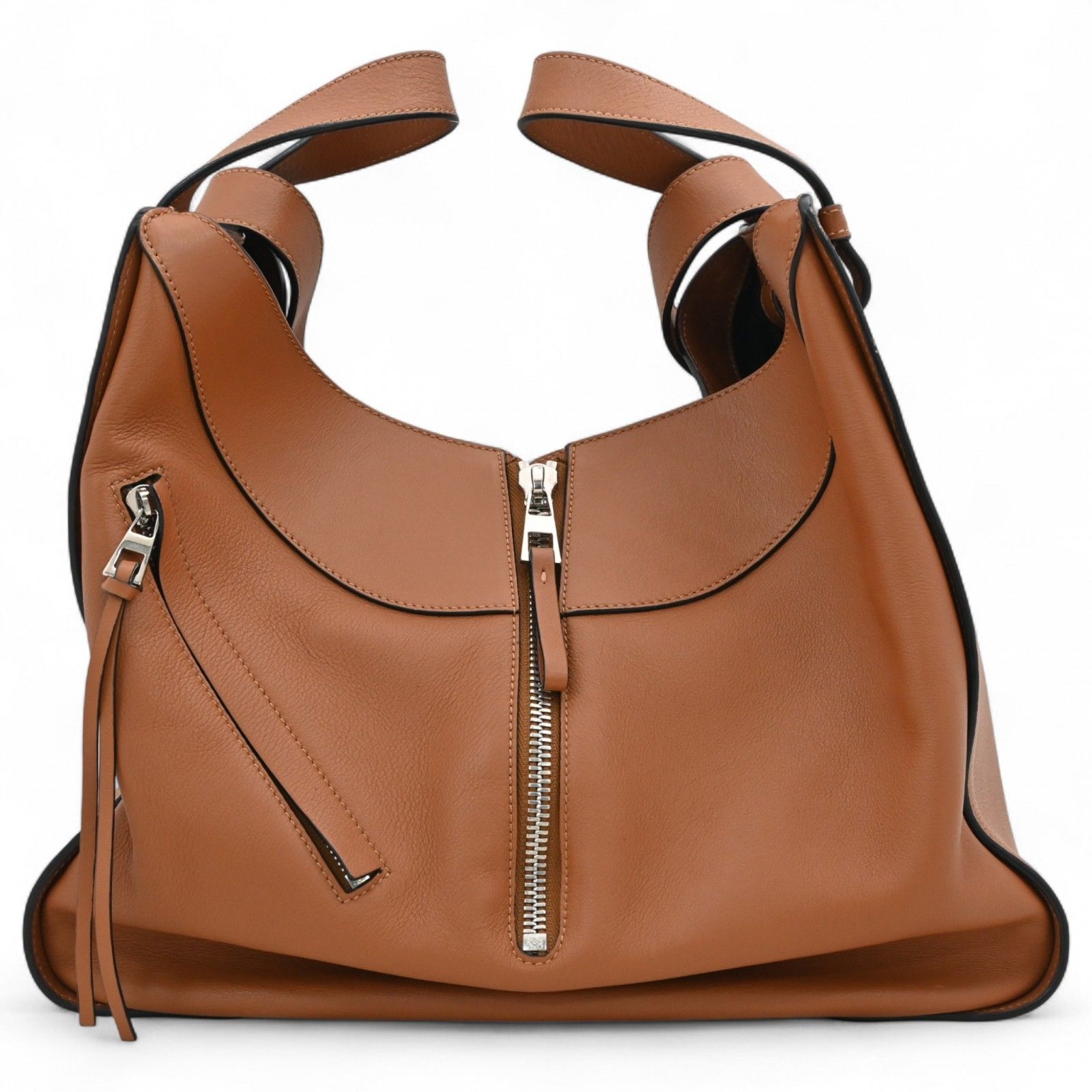 ロエベ ハンモック スモール 2way バッグ レザー タン Aランク lo99115dn