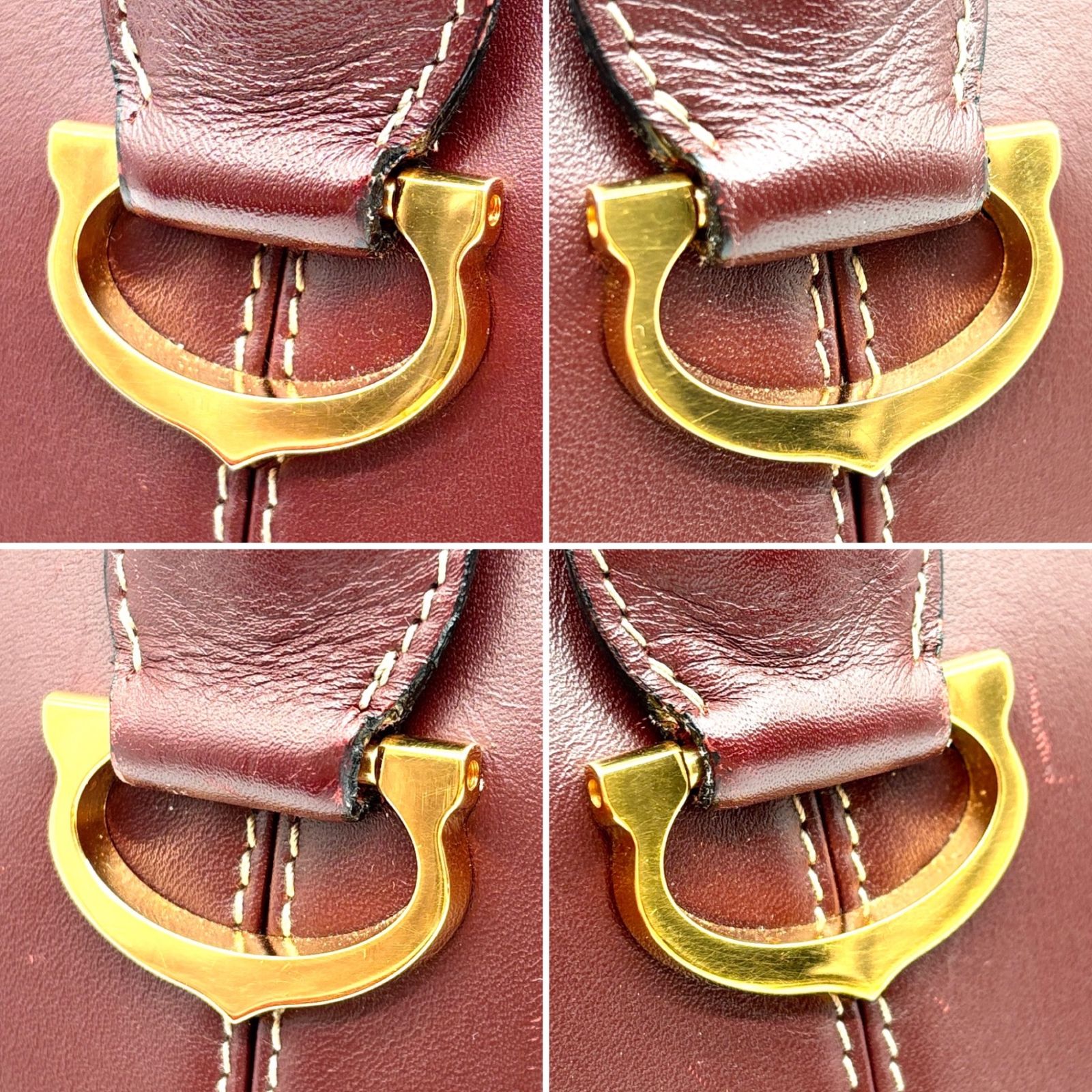 レザー ボルドー