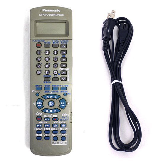 bn 7 Panasonic S-VHS ビデオデッキ NV-SX505 リモコン付き