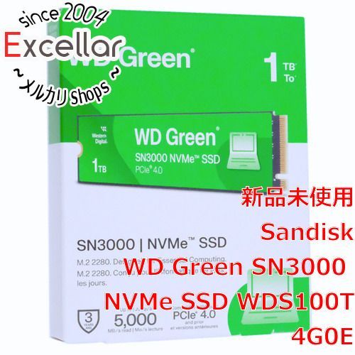 bn 14 Western Digital製 SSD WD Green SN3000 NVMe SSD WDS100T4G0E 1TB