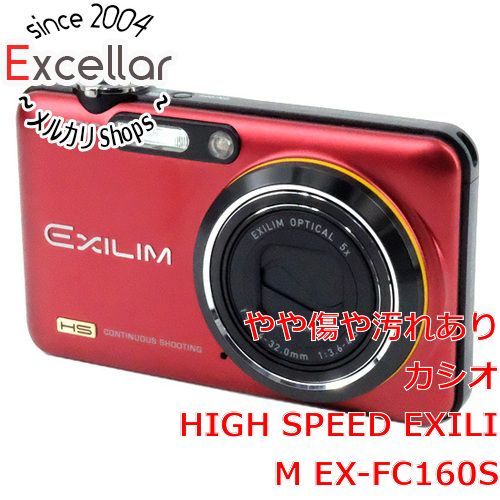 bn:13] CASIO HI-SPEED EXILIM EX-FC160S レッド 1010万画素 元箱あり