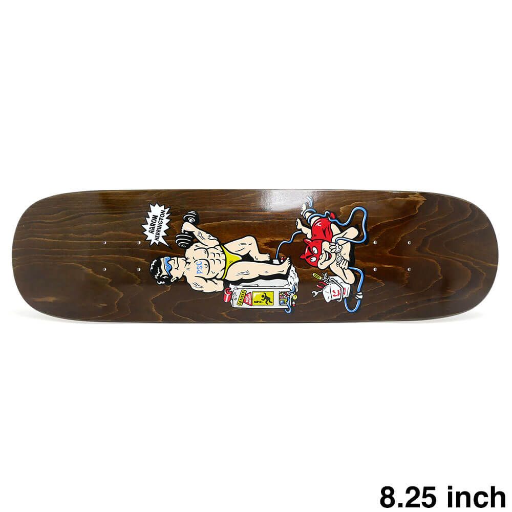 POLAR DECK ポーラー デッキ AARON HERRINGTON PUMPING IRON BROWN STAIN 8.25 P2 JR. SHAPE スケートボード スケボー