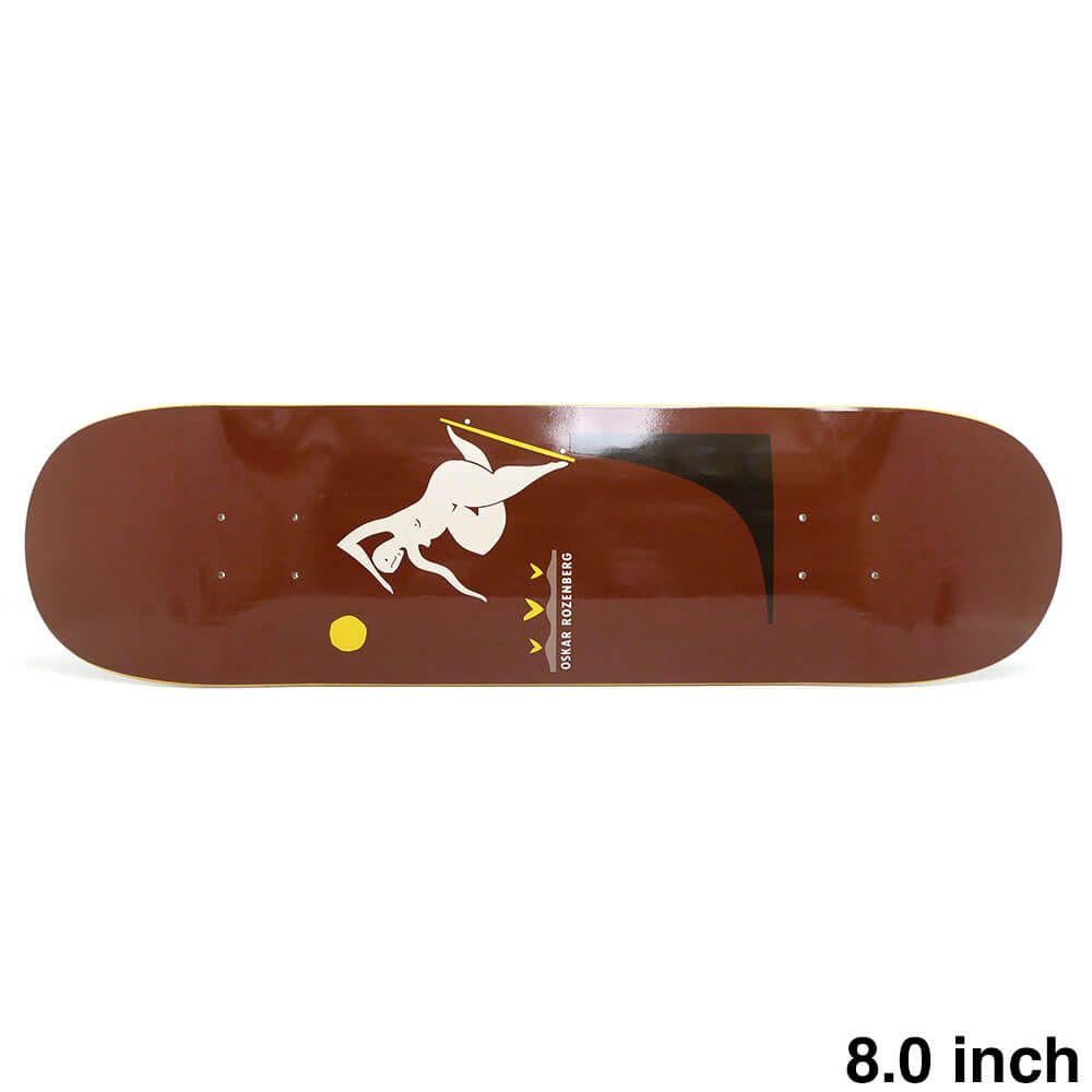 POLAR DECK ポーラー デッキ OSKAR ROZENBERG BS NOSEBLUNT BURNT RED 8.0 スケートボード スケボー