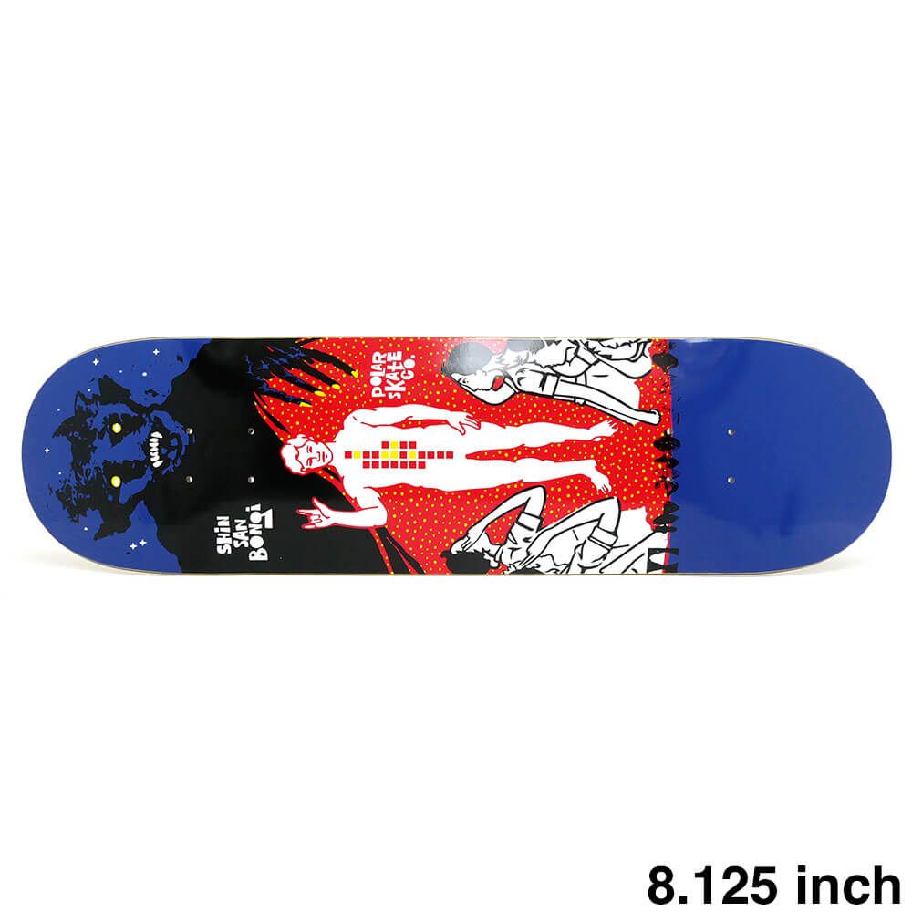POLAR DECK ポーラー デッキ SHIN SANBONGI FANZILLA 8.125 SHORT スケートボード スケボー