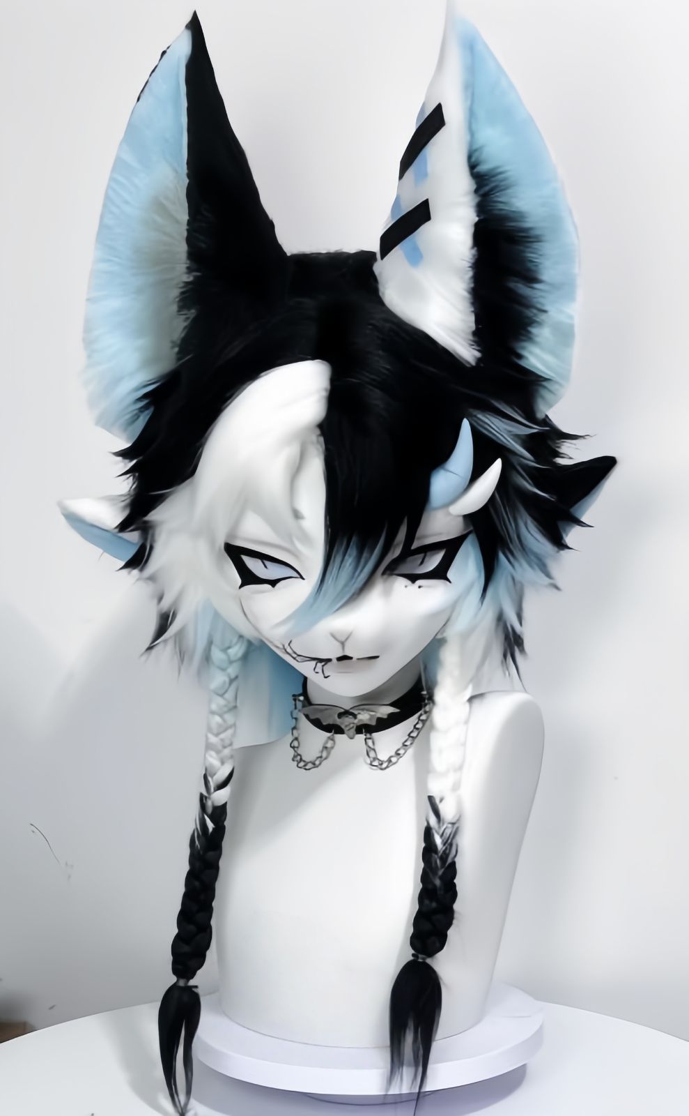 着ぐるみヘッド kigurumi NO 186 ドラゴン 青 ファースーツ 全頭ヘッド ケモノ マスク ぬいぐるみ コスプレ コスチューム