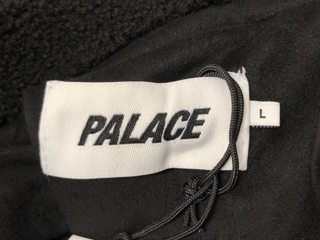 数量限定！ PALACE パレス SHERPA FAUX SUEDE FUNNEL ブラック L 111417532