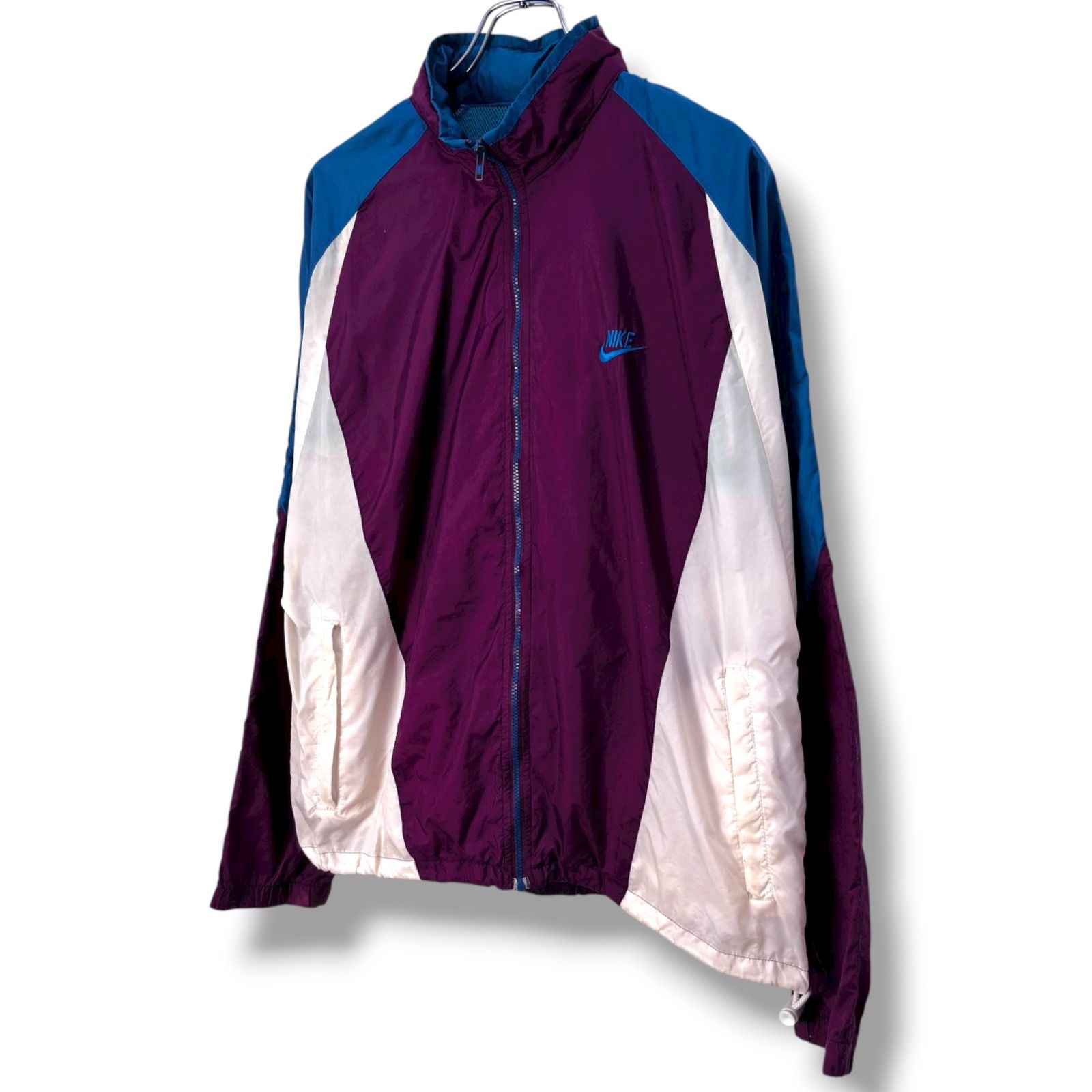 90s NIKE Nylon Track Jacket 【L】90年代 ナイキ 銀タグ ナイロン