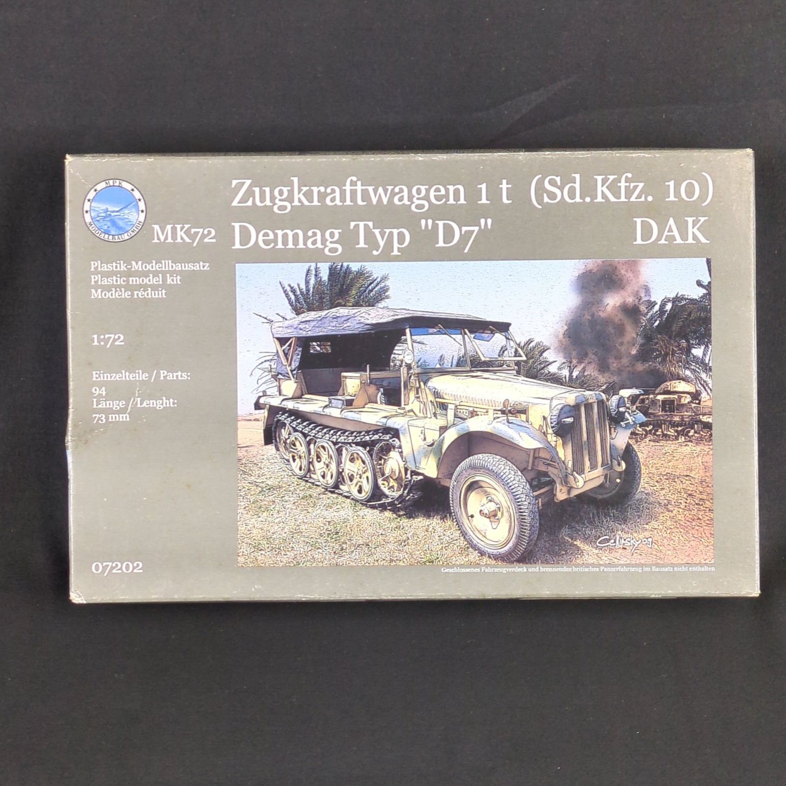 輸入キット MACO MPK 1 72 Zugkraftwagen t Sd Kfz 10 Demag Typ D 7 DAK 独SdKfz デマーグ1トン ハーフトラック 北アフリカ