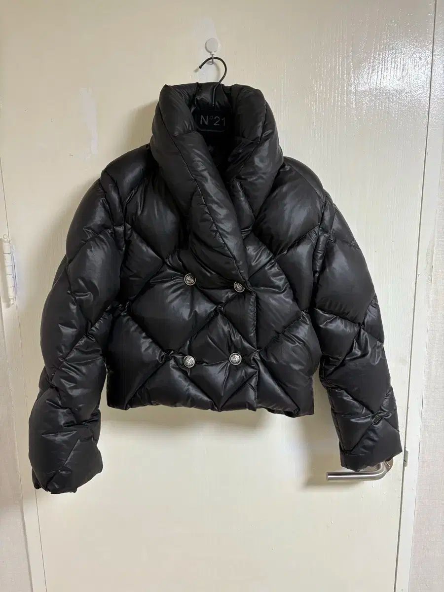 THE LAURENT キルティング ショートダウン ブラック S