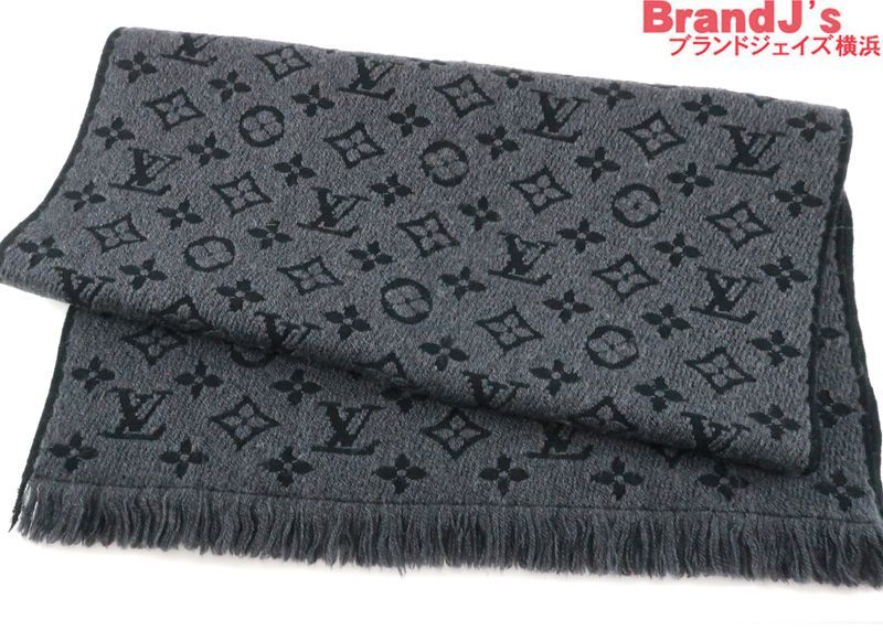 ルイヴィトン マフラー 現行モデル エシャルプ モノグラムクラシック LOUIS VUITTON ウール M78526 33606