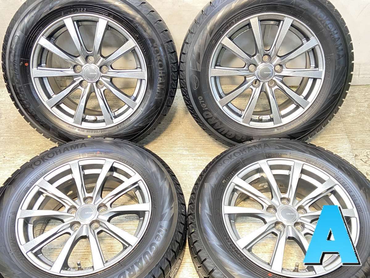 195 65 R 15 ヨコハマ アイスガード iG 70 GRASS x 6 5 40 100 5穴 タイヤ スタッドレスタイヤ ホイールセット 4本セット w