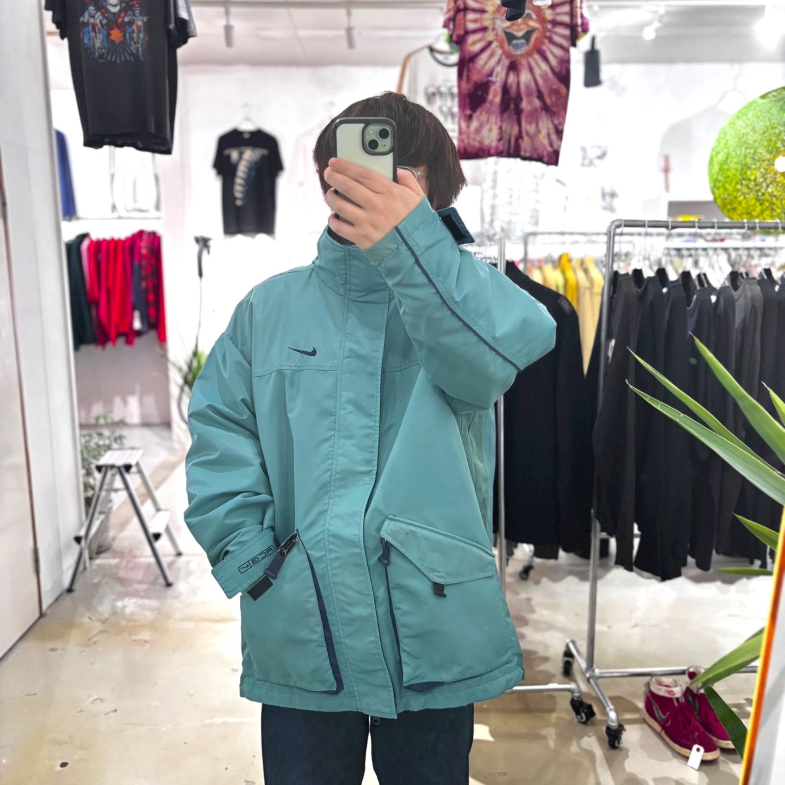 ジャケット・アウター Y2K 00'S NIKE ACG OUTER JACKET NIKE - 00s Y2K NIKE ACG ナイキ ナイロンシェルジャケット テック 赤