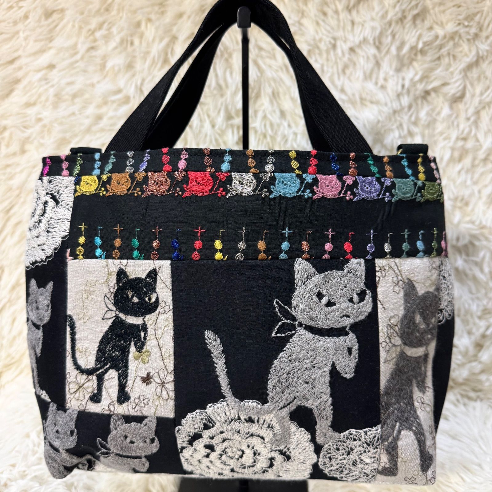 pjcクロッチくん ミナペルホネン トートバック 黒 しずく 自立 - メルカリ