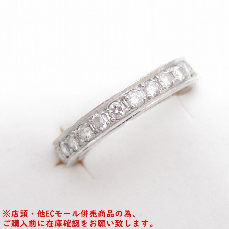 併売商品 フルエタニティリング ダイヤモンド 1.3ct プラチナ PT900 プラチナ 指輪 メンズ レディース M1466