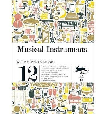 Musical Instruments Gift - Creative Paper Book Vol. 08 Wrapping Paperback Common