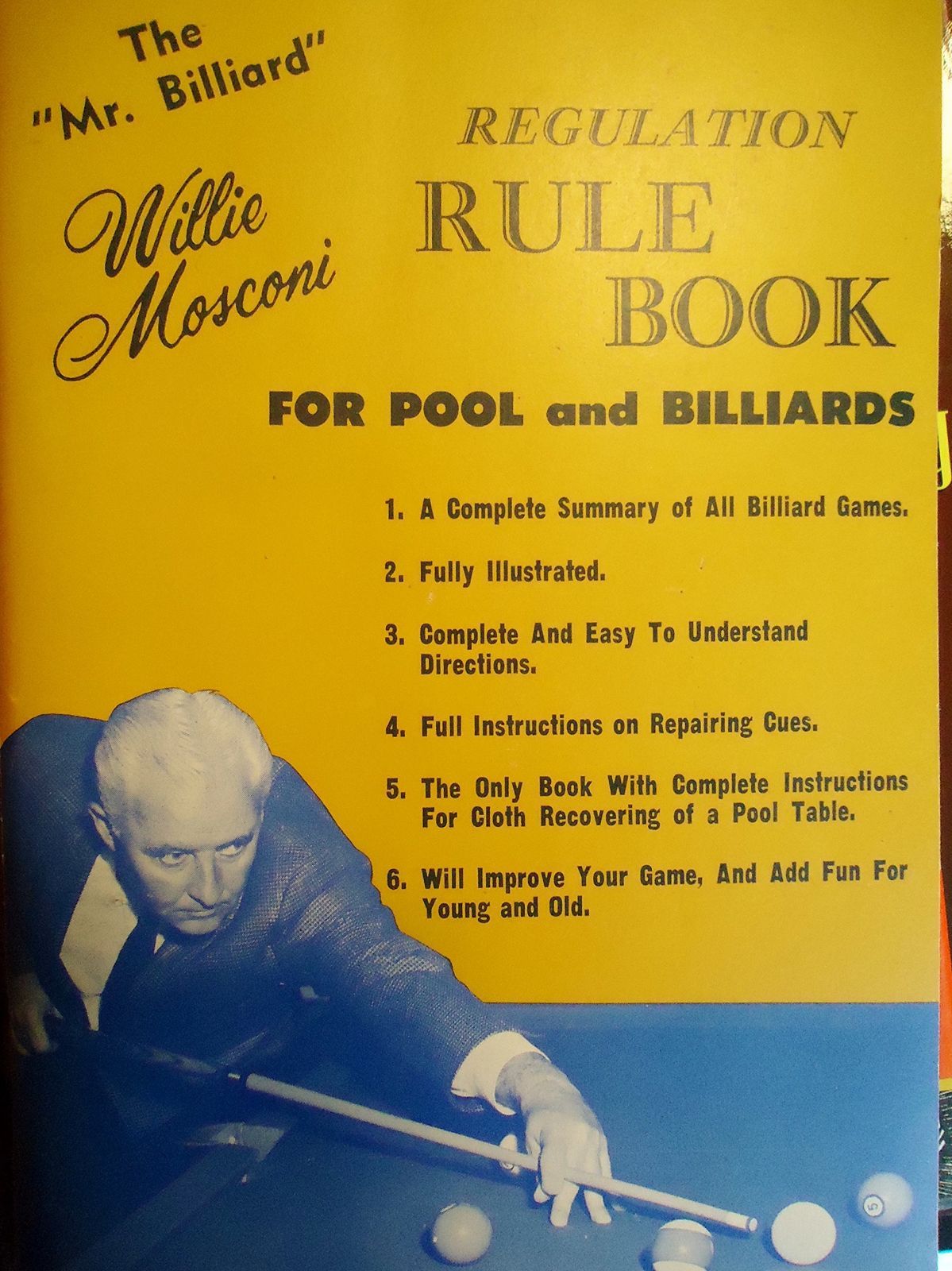 Mr. Billiard s Regulation Rule Book for Pool and Billiards