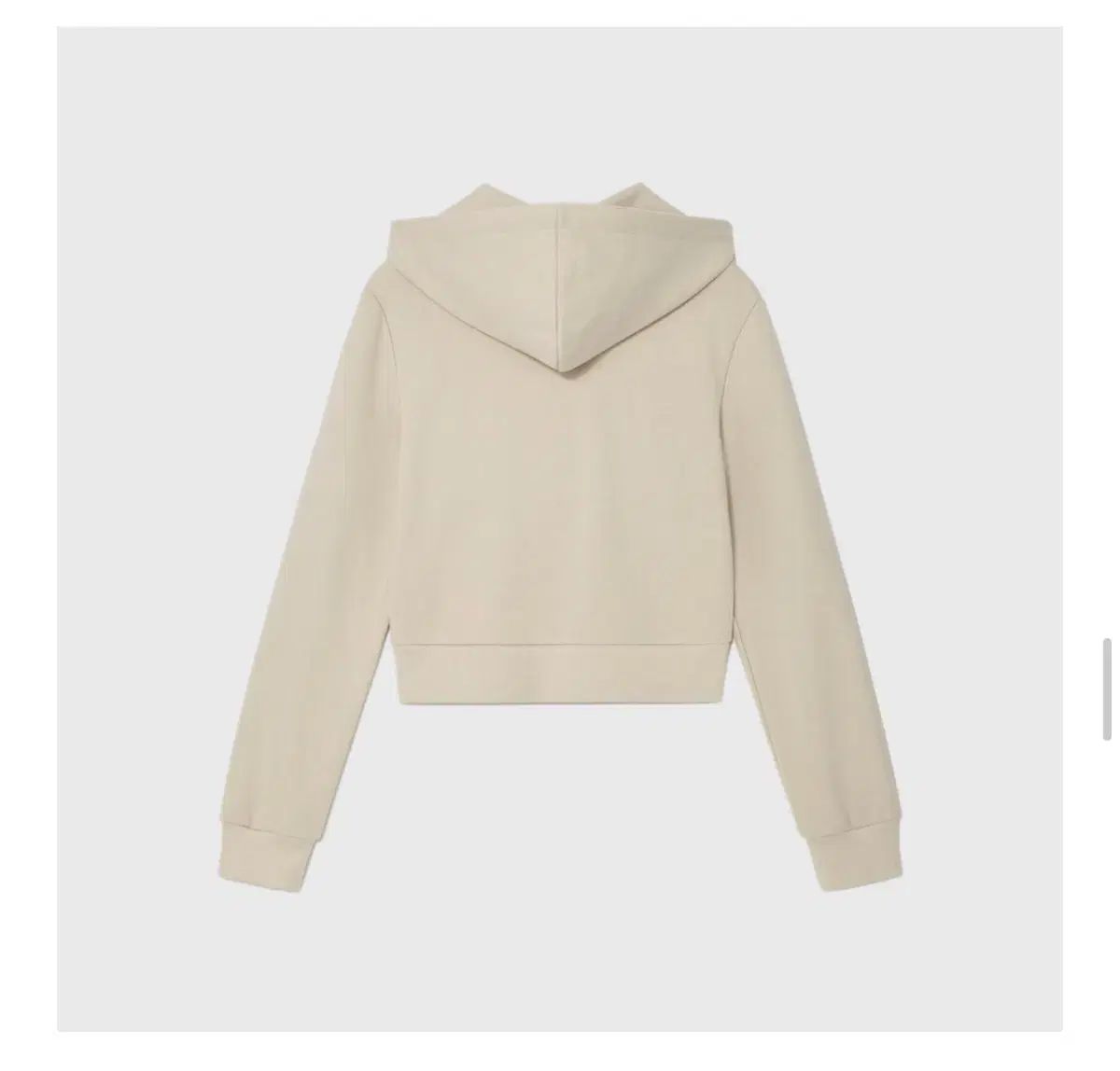 グロウニー JORDAN CROP ZIPUP HOODIE 2COLOR