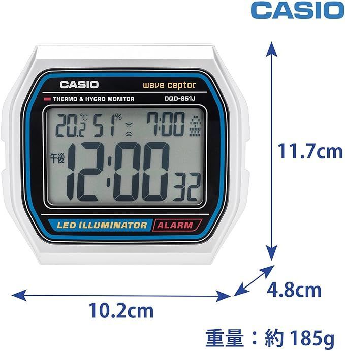 新品未開封】CASIO（カシオ） 電波時計 目覚まし時計 温度・湿度表示