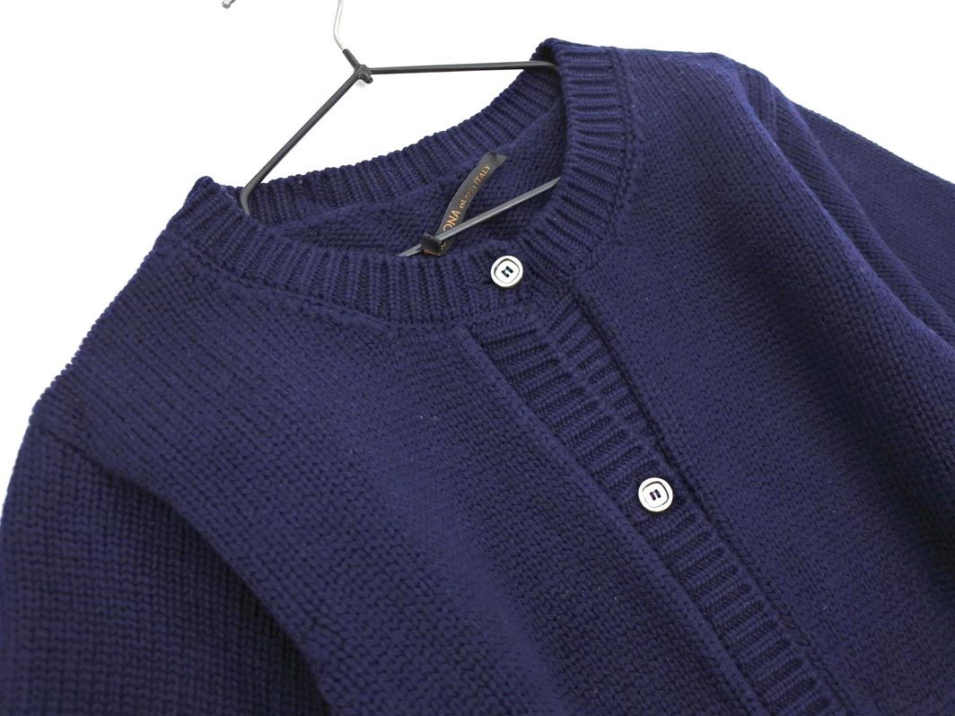 美品✨アニオナ　AGNONA ロングウールコート　ブルー　40 img_3035b11b789655fb575367b72c