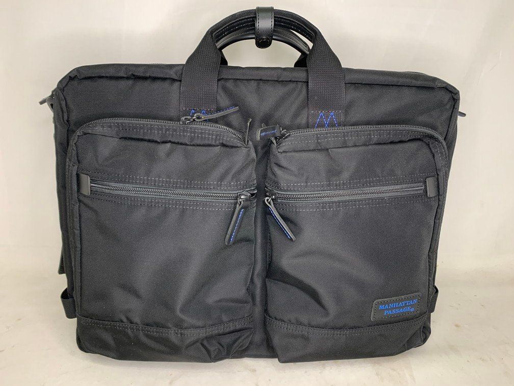 MANHATTAN PASSAGE マンハッタンパッセージ ビジネスバッグ 2WAYブリーフケース K-model 8003-K ブラック 美 品 バッグ