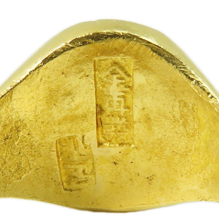  K 23 リング 23金イエローゴールド フリーサイズ 指輪 約7 5 g シグネットリング ジュエリー メンズ 貴金属 地金 ゴクラク 質屋 丸高 リーフ 植物 21 183 8 リング 指輪 アクセサリー