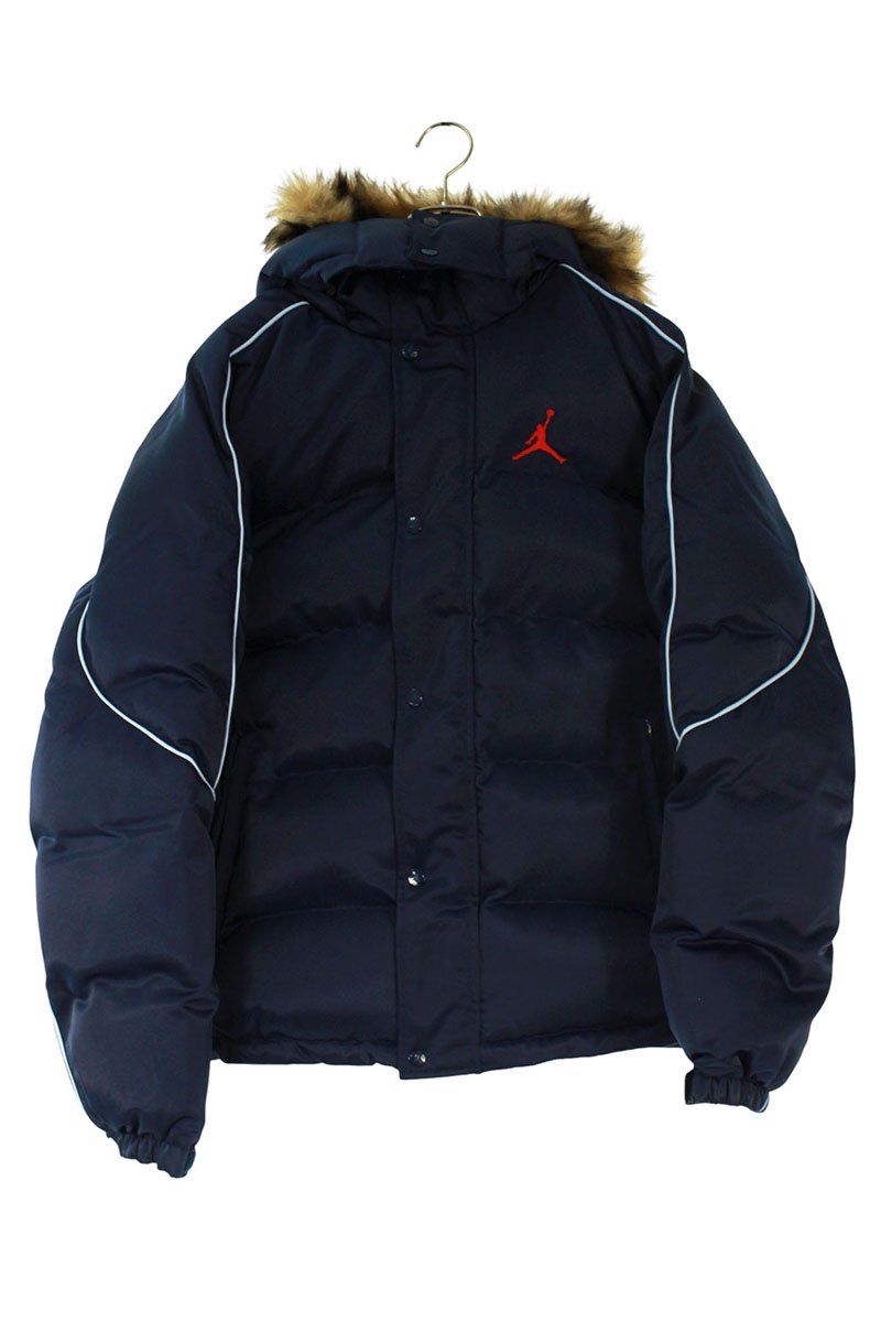 シュプリーム 24AW Jordan Puffer Jacket ロゴ刺繍パファーダウンジャケット メンズ L