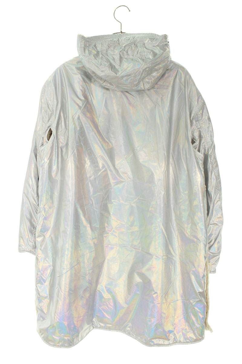 メタリックフーデッドボアコート