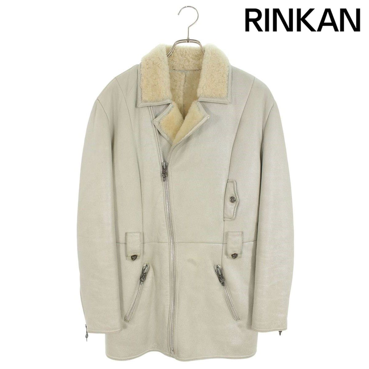 クロムハーツ ハートボタンムートンレザージャケット メンズ M - メルカリ