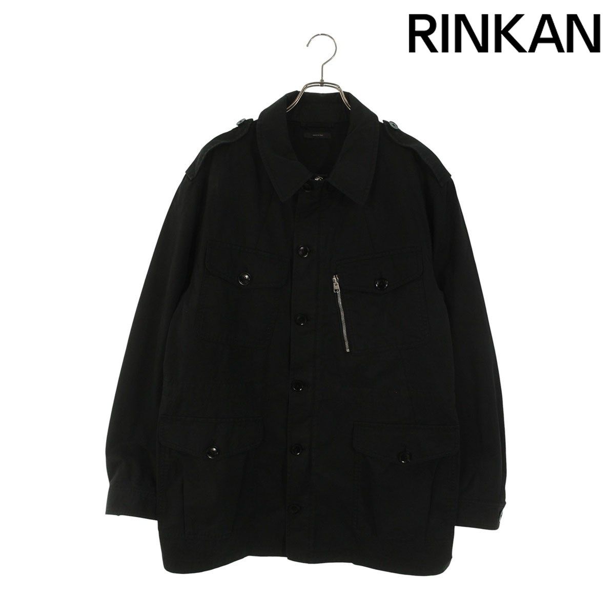 トムフォード OJM012 FMC054F23 ツイルアーミージャケット メンズ 56