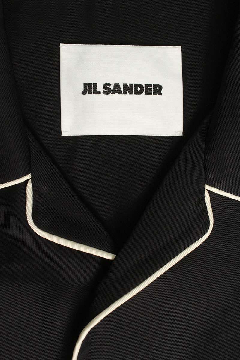 ジルサンダー J61DL0062 フルイドビスコース半袖シャツ メンズ 50