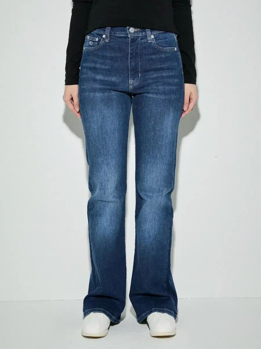 トミー ジーンズ シルビア ハイウエスト セミ ブーツ パンツ