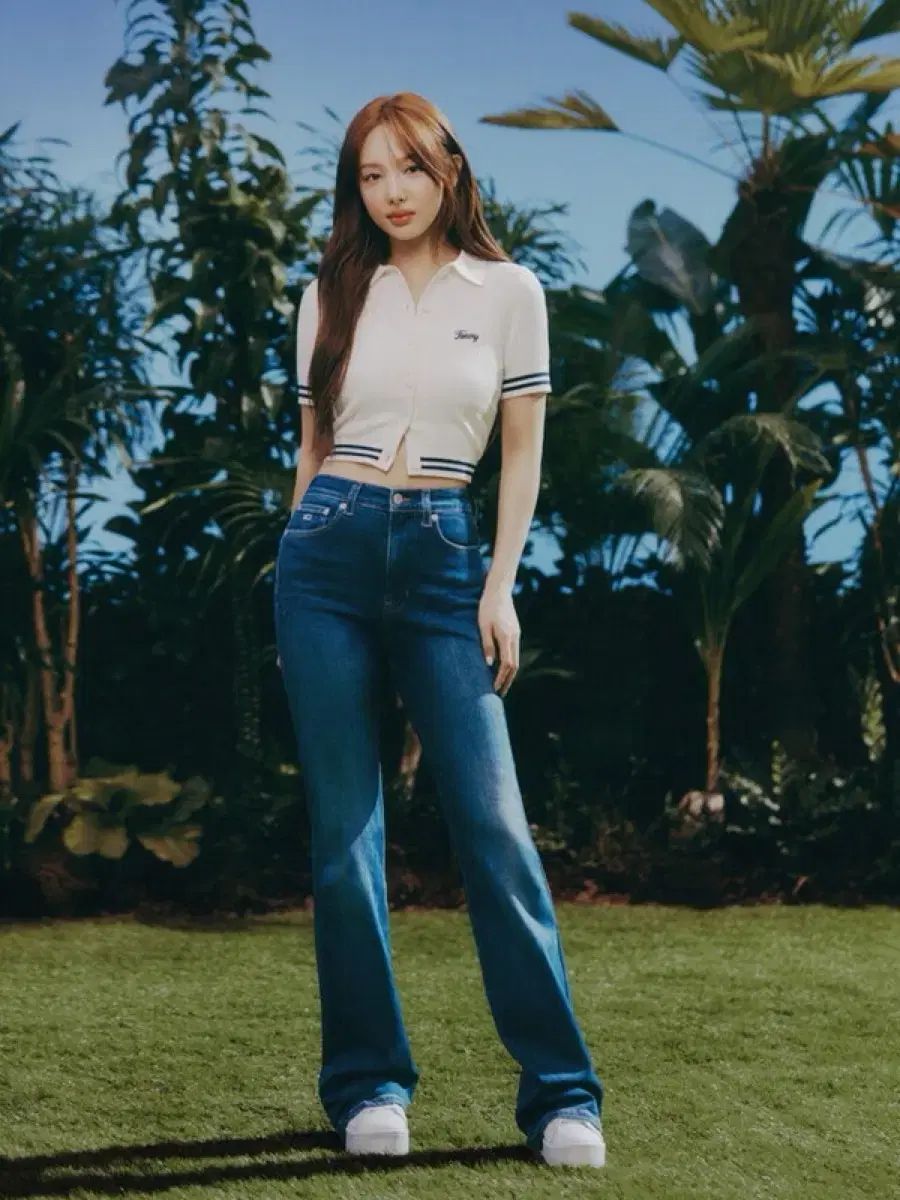 トミー ジーンズ シルビア ハイウエスト セミ ブーツ パンツ