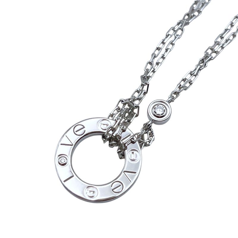 カルティエ Cartier ラブサークルブレス2Pダイヤ ホワイトゴールド 750WG ジュエリー