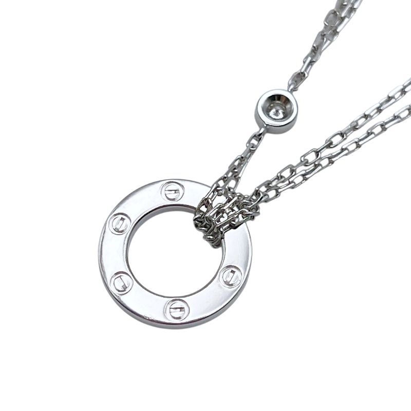 カルティエ Cartier ラブサークルブレス2 Pダイヤ ホワイトゴールド 750 WG ジュエリー