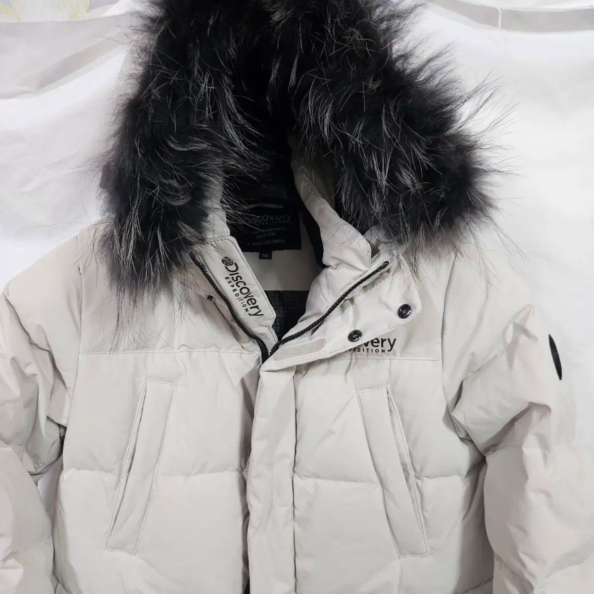 EXPEdITION ダウンジャケット ロング丈 アイボリー 140