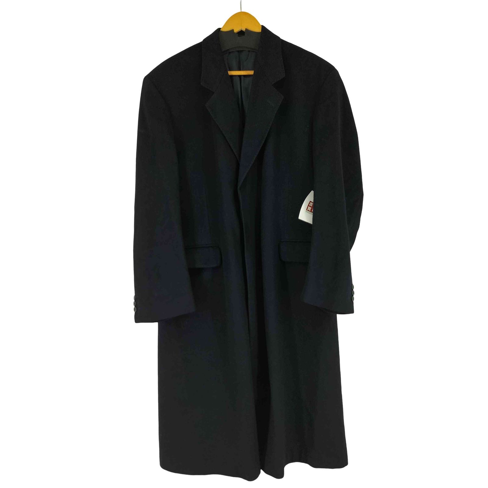 ユーズドフルギ 古着 英国製 カシミヤ100ロングコート メンズ 表記無