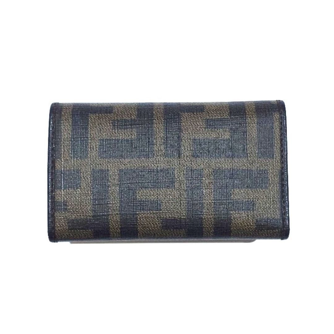 □ FENDI フェンディ 6連 キーケース 8AP079 ズッカ □ FENDI - フェンディ 6連キーケース 8AP079 シルバー 中古の通販 by 夢