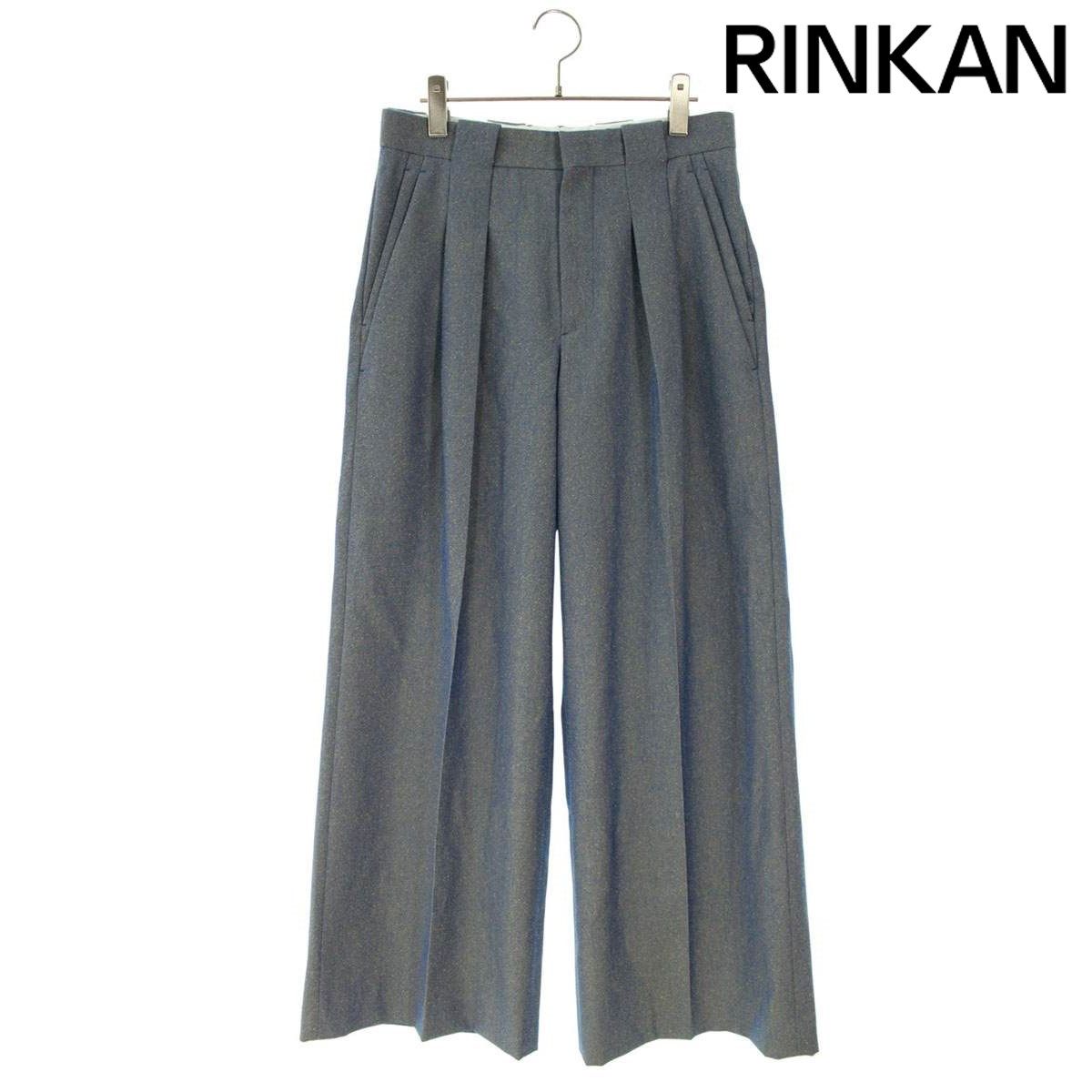 ディオール 25SS 583C101A1000 プリーツルーズロングパンツ メンズ 46