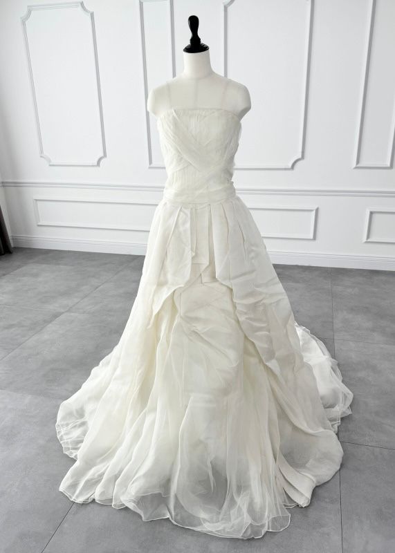 ヴェラウォン VERA WANG BRIDE deandra ディンドラ Aライン ウェディングドレス アイボリー ファーストオーナー チュール 2way